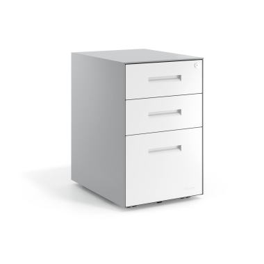caisson de bureau blanc structure en aluminium metal 1