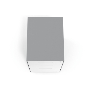 caisson de bureau blanc structure en aluminium metal 7