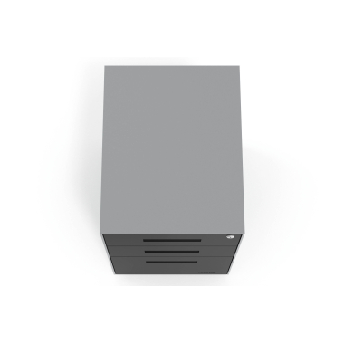 caisson de bureau noir structure en aluminium metal 7