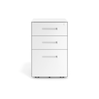 caisson de bureau blanc structure blanche metal 3