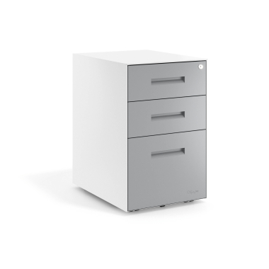 caisson de bureau aluminium structure blanche metal 1