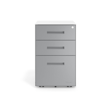 caisson de bureau aluminium structure blanche metal 3