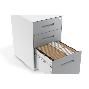 caisson de bureau aluminium structure blanche metal 5