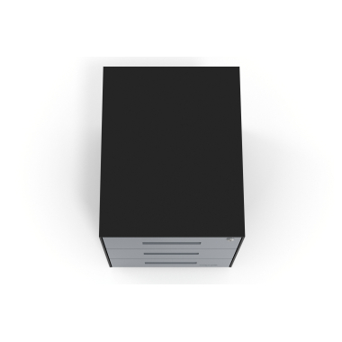 caisson de bureau anthracite structure noire metal 7
