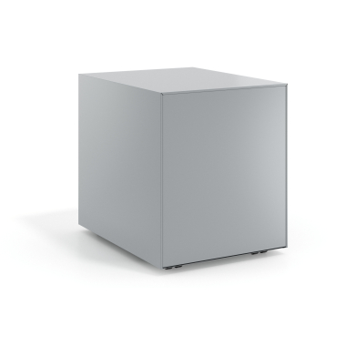 caisson de bureau blanc structure en aluminium metal 6