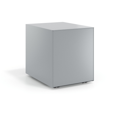 caisson de bureau noir structure en aluminium metal 6
