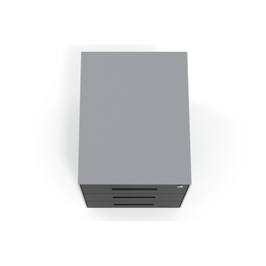 caisson de bureau noir structure en aluminium metal 7