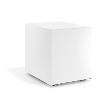caisson de bureau blanc structure blanche metal 6