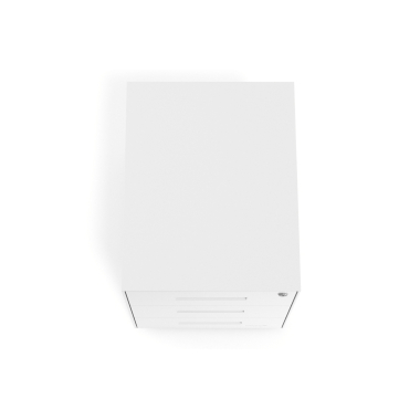 caisson de bureau blanc structure blanche metal 7