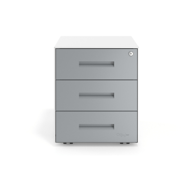 caisson de bureau aluminium structure blanche metal 3
