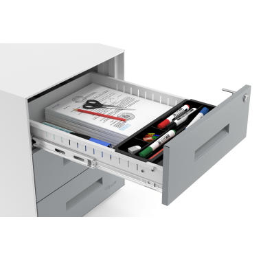 caisson de bureau aluminium structure blanche metal 5