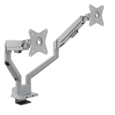 support pour ecran aluminium 2 ecrans 3