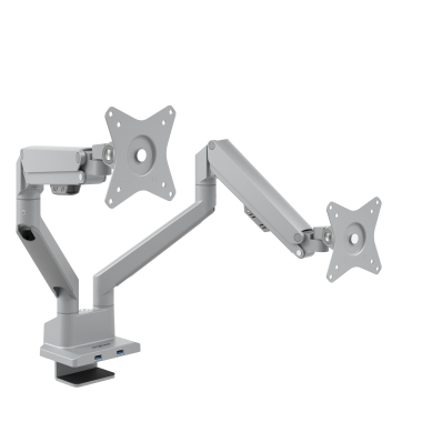 support pour ecran aluminium 2 ecrans 5