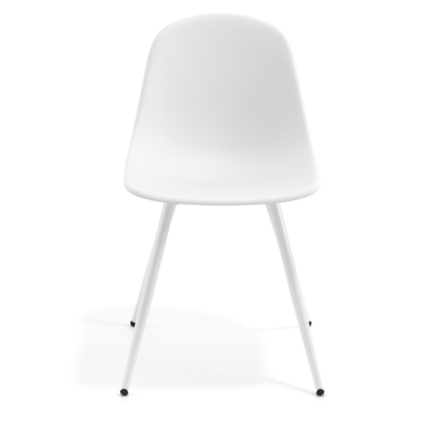 chaise de conference blanche blanc 4 pattes plastique sans accoudoirs 6