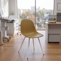 Chaise de conférence Lara, empilable, coque en polypropylène