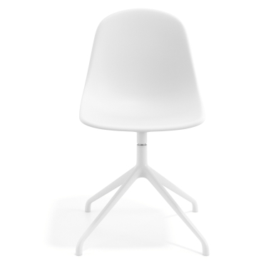 chaise de reunion blanche blanc base pyramide plastique sans accoudoirs 6