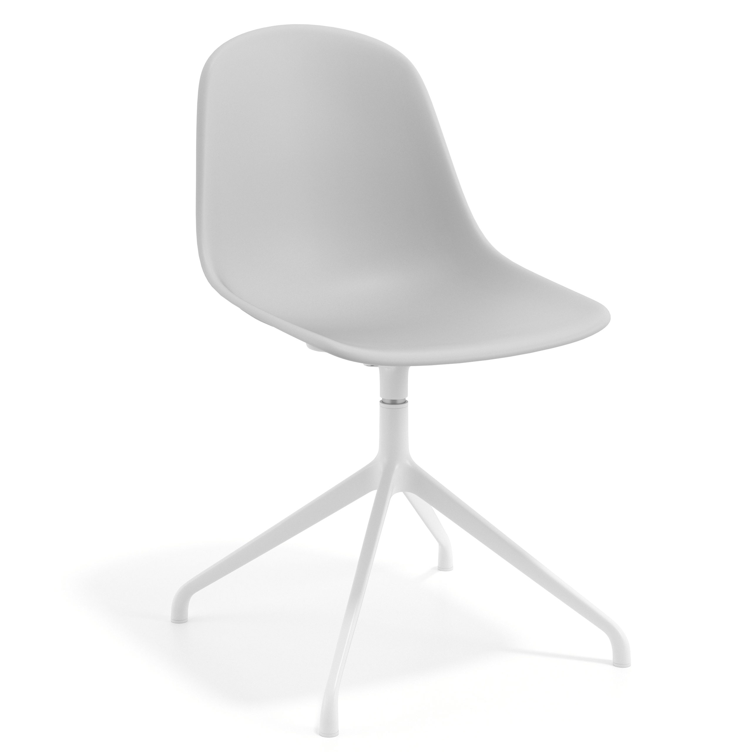 Chaise de conférence Lara, piètement pyramidal en aluminium