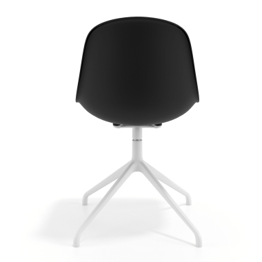 chaise de reunion blanche noir base pyramide plastique sans accoudoirs 4