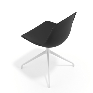 chaise de reunion blanche noir base pyramide plastique sans accoudoirs 7