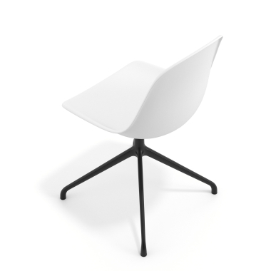 chaise de reunion noire blanc base pyramide plastique sans accoudoirs 7