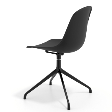 chaise de reunion noire noir base pyramide plastique sans accoudoirs 5