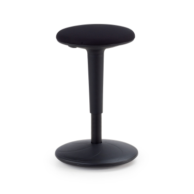 tabouret ergonomique noir giro tissu sans accoudoirs 1