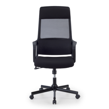 chaise teletravail noir venus maille accoudoirs fixes soutien lombaire appui tete 3