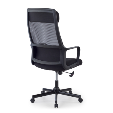 chaise teletravail noir venus maille accoudoirs fixes soutien lombaire appui tete 11