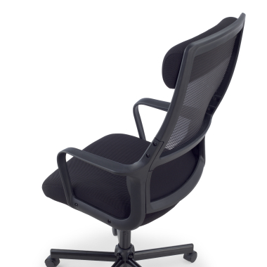 chaise teletravail noir venus maille accoudoirs fixes soutien lombaire appui tete 13