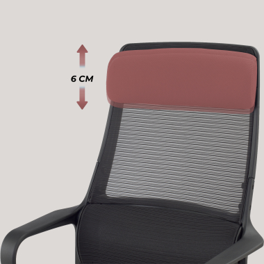 chaise teletravail noir venus maille accoudoirs fixes soutien lombaire appui tete 7