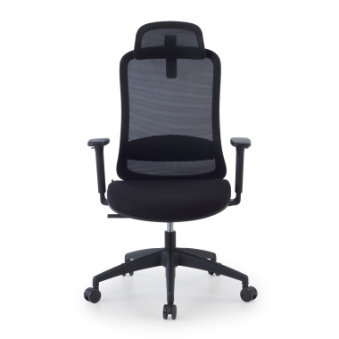chaise teletravail noir task maille accoudoirs reglables 1d soutien lombaire appui tete 3