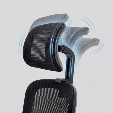 chaise teletravail noir task maille accoudoirs reglables 1d soutien lombaire appui tete 7