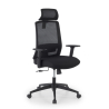 Chaise de bureau Aria avec appuie-tête et soutien lombaire