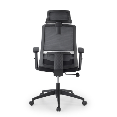 chaise teletravail noir aria maille accoudoirs reglables 1d soutien lombaire appui tete 6