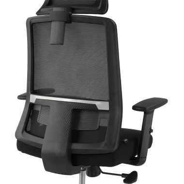 chaise teletravail noir aria maille accoudoirs reglables 1d soutien lombaire appui tete 5