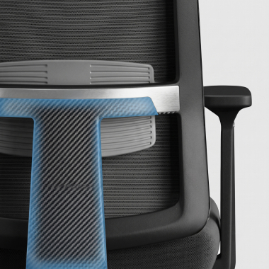 chaise teletravail noir aria maille accoudoirs reglables 1d soutien lombaire appui tete 7