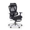 Chaise de bureau ergonomique Sion avec repose-pieds rétractable