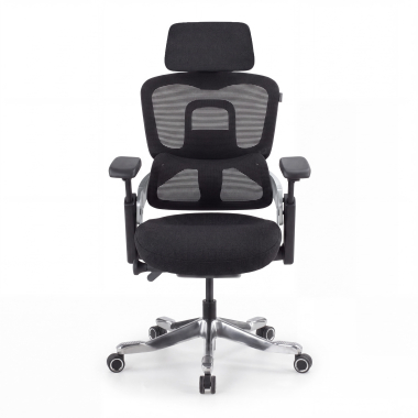 chaise ergonomique noir chaise ergonomique zenpro aluminium maille accoudoirs reglables 4d double soutien lombaire appui tete 3