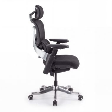 chaise ergonomique noir chaise ergonomique zenpro aluminium maille accoudoirs reglables 4d double soutien lombaire appui tete 4