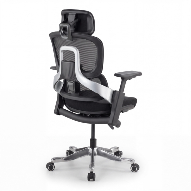 chaise ergonomique noir chaise ergonomique zenpro aluminium maille accoudoirs reglables 4d double soutien lombaire appui tete 15