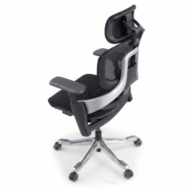 chaise ergonomique noir chaise ergonomique zenpro aluminium maille accoudoirs reglables 4d double soutien lombaire appui tete 16