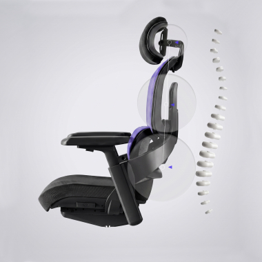 chaise ergonomique noir chaise ergonomique zenpro aluminium maille accoudoirs reglables 4d double soutien lombaire appui tete 10