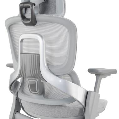 chaise ergonomique blanc gris chaise ergonomique zenpro aluminium maille accoudoirs reglables 4d double soutien lombaire appui tete 6