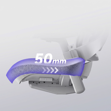 chaise ergonomique blanc gris chaise ergonomique zenpro aluminium maille accoudoirs reglables 4d double soutien lombaire appui tete 13