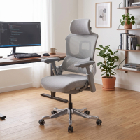 Chaise ergonomique orthopédique ZenPro, double dossier, structure en aluminium
