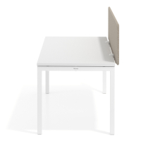 Séparateur de bureau acoustique Sileo, revêtement en tissu PET