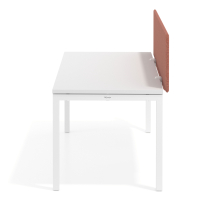 Séparateur de bureau acoustique Sileo, revêtement en tissu PET