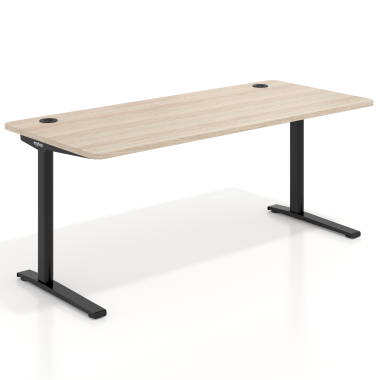 bureau professionnel noir flax oak structure blanche 1