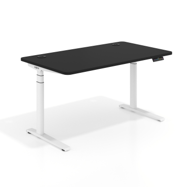 bureau assis debout blanc pure black erghos icon 1