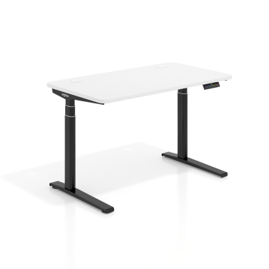 bureau assis debout noir warm white erghos icon 1